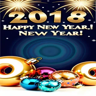 happy new year vintage