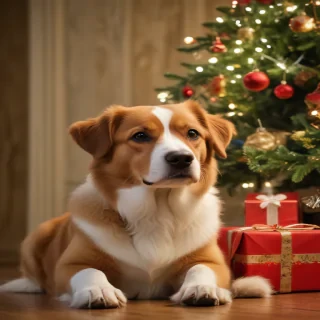 pictures of dogs christmas