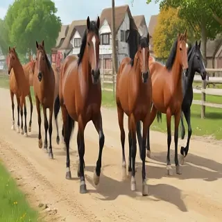 horses cartoon