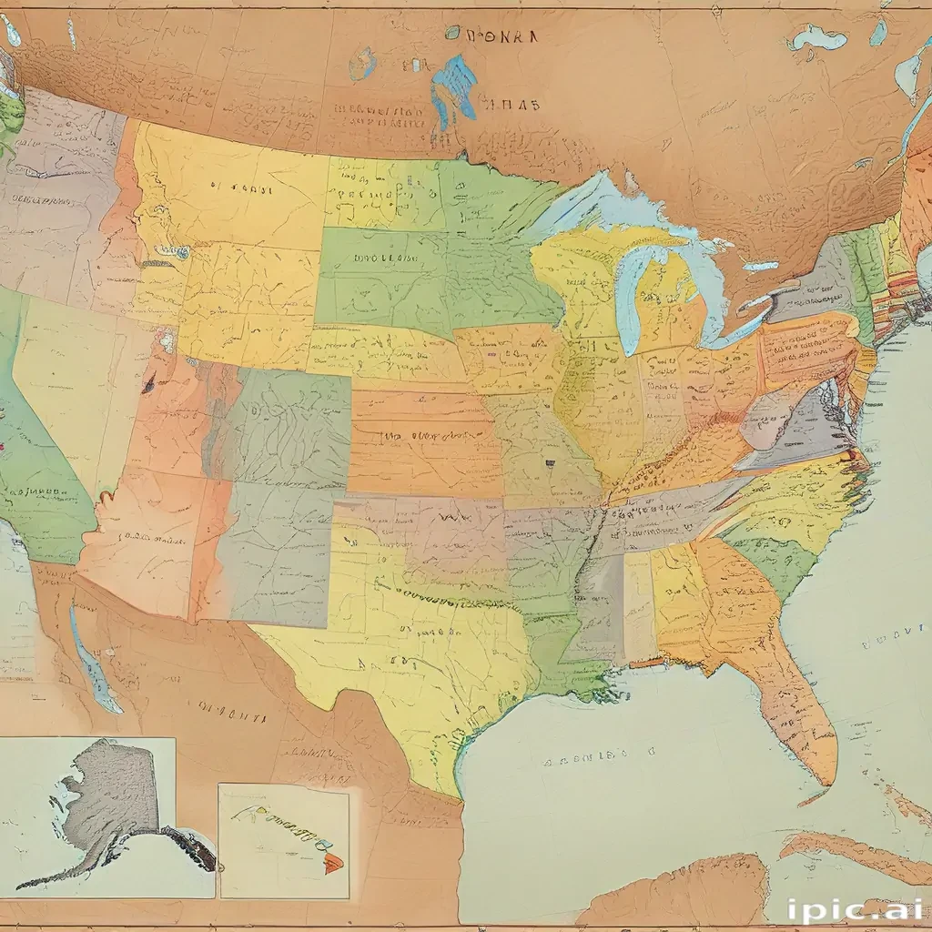 map united states