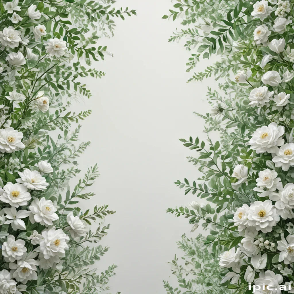 background white and green