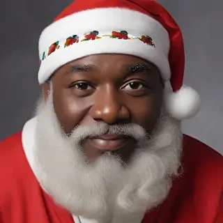 image of black santa