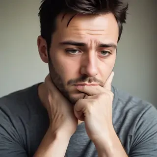man in sad