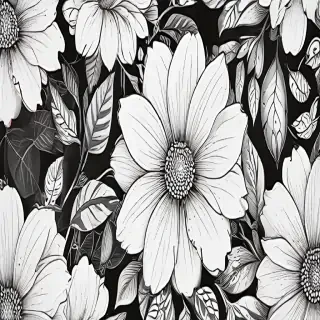 flower line art