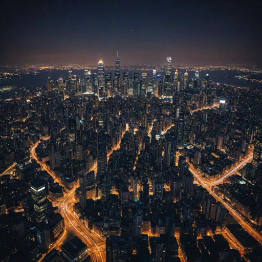 city lights background