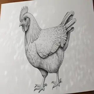chicken drawing