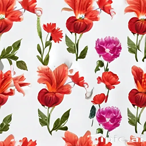 flower with white background