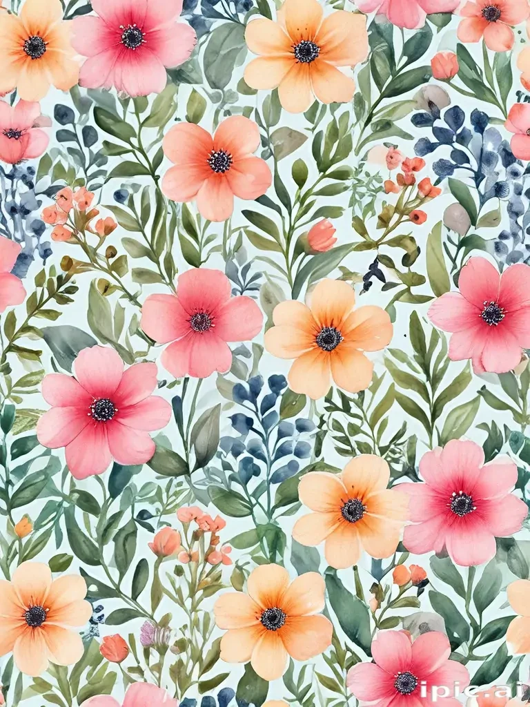 background watercolor flowers
