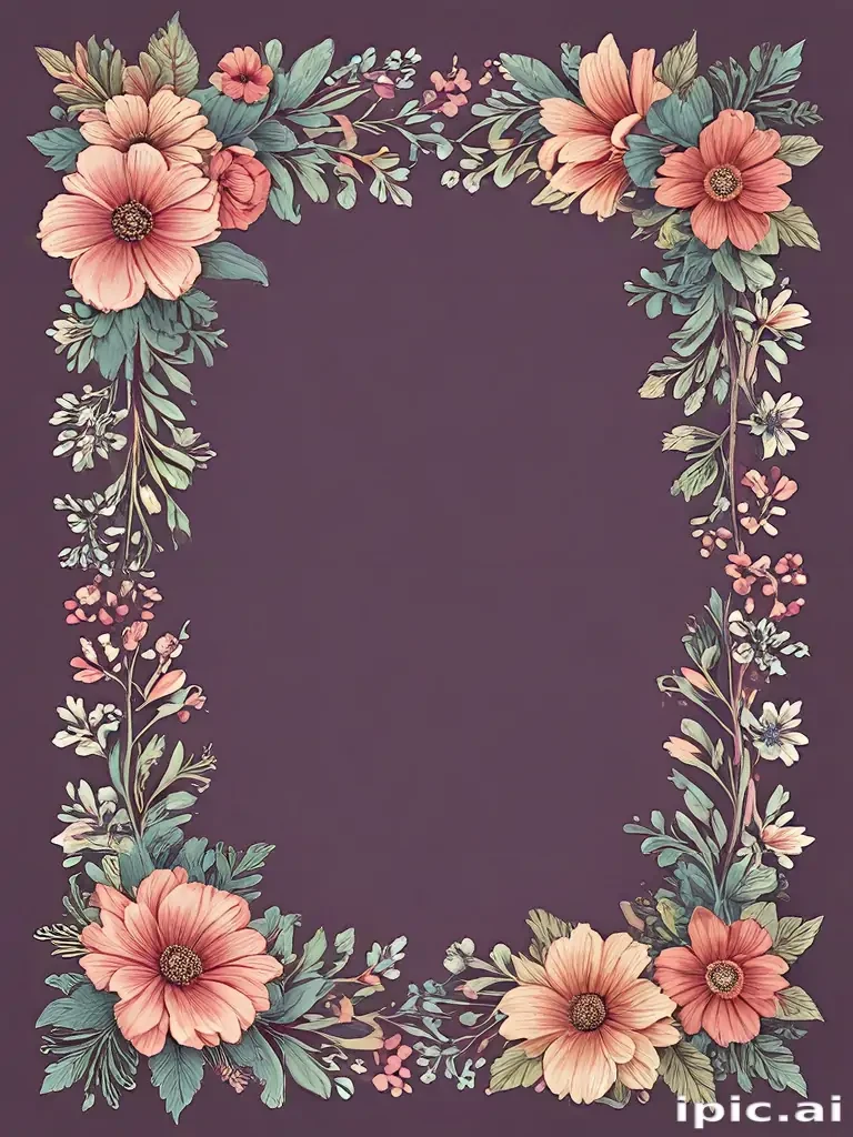 clipart floral border