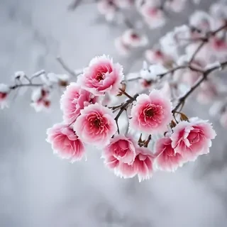 winter flower wallpaper background