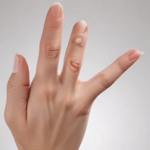 middle finger transparent