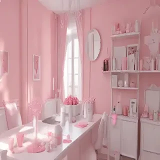 pink and white aesthetic