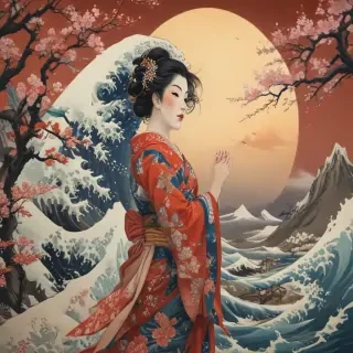 ukiyo e wallpaper