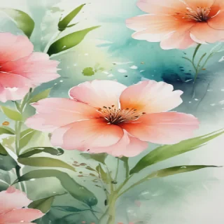 watercolor floral background