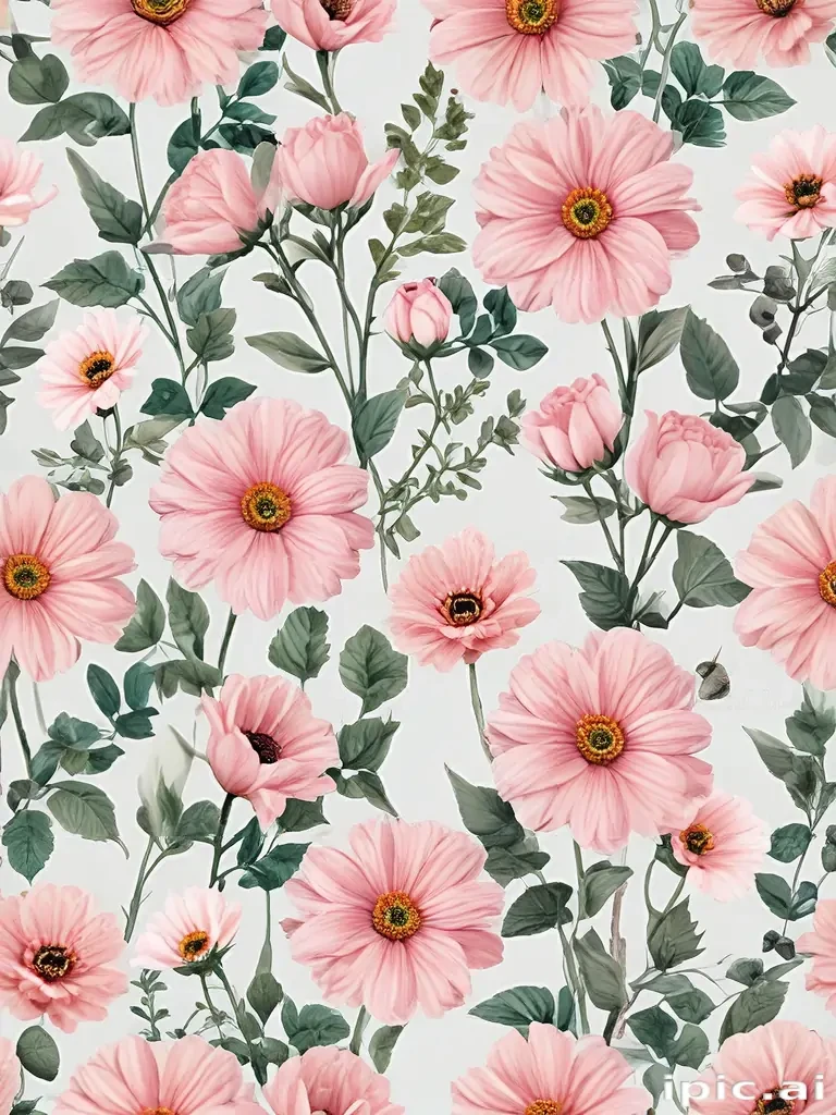 aesthetic flowers transparent background