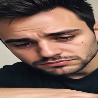man in sad