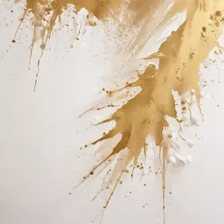 gold and white background