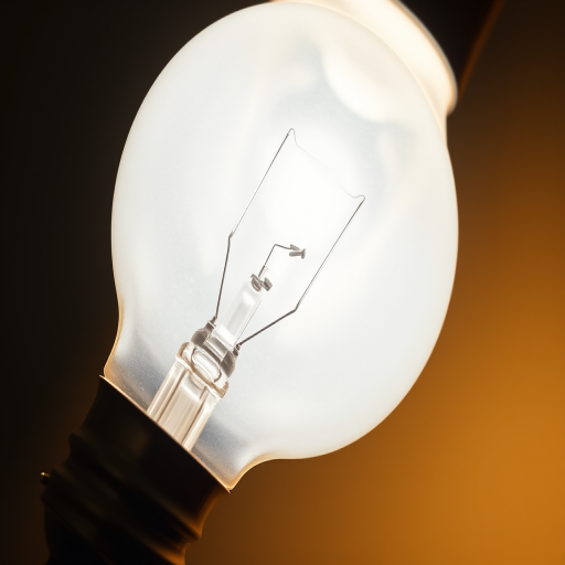 Generate a high-resolution image of a glowing white light bulb with a filament, captured from a close-up view using a DSLR camera at f/1.8 aperture, ISO 100, shutter speed 1/125 sec, in natural lighting style, emphasizing clarity and detail.