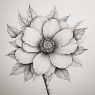 flower drawing pictures
