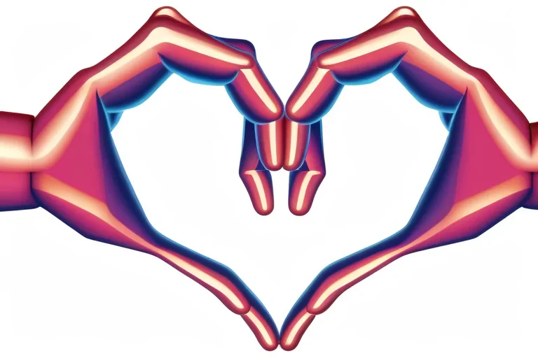 hand heart clipart