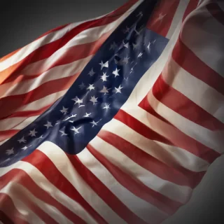 transparent american flag clipart