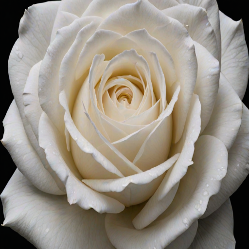 white rose on black