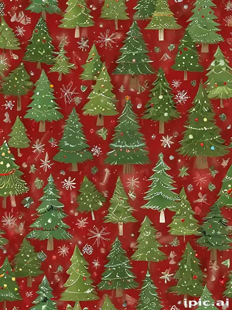 christmas background with tree