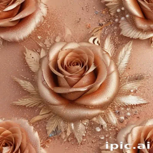 glitter rose gold background