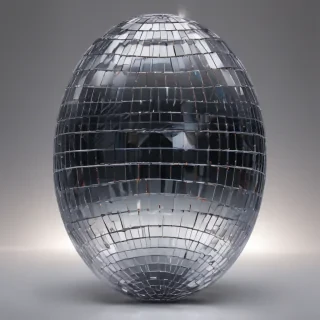 transparent disco ball