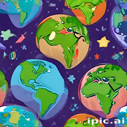 cartoon picture of planet earth