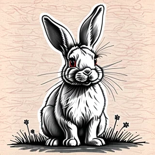 bunny drawing
