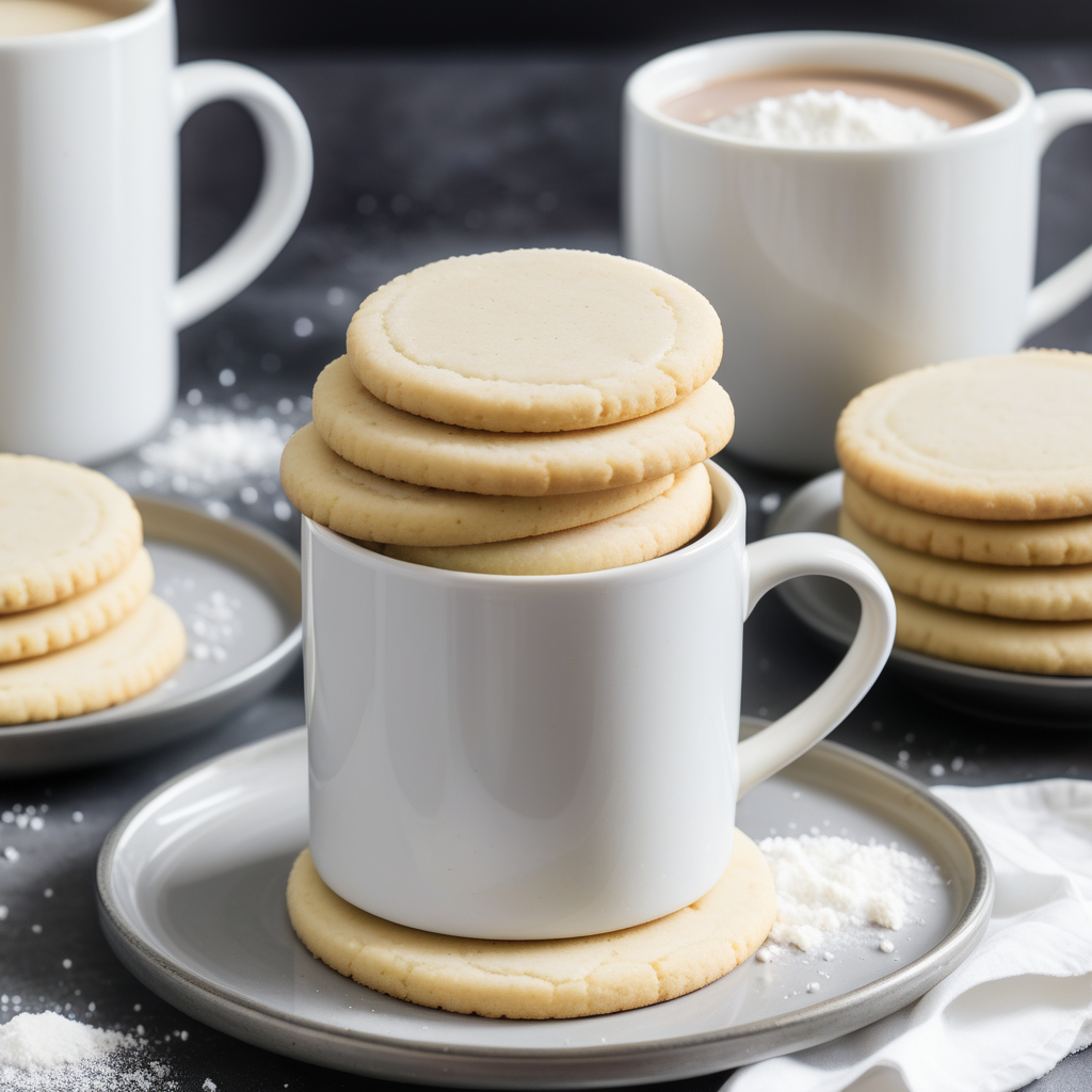 sugar cookie recipe in a mug