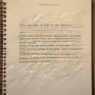 notebook paper image