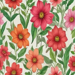 flower color drawings