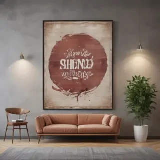 free wall art mockup