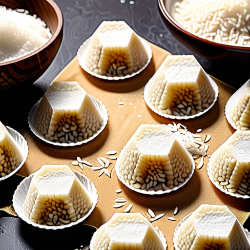 date pieces with rice flour