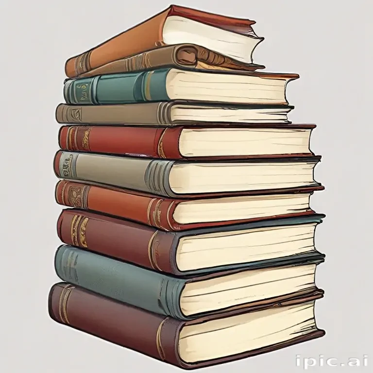 stacked books clip art