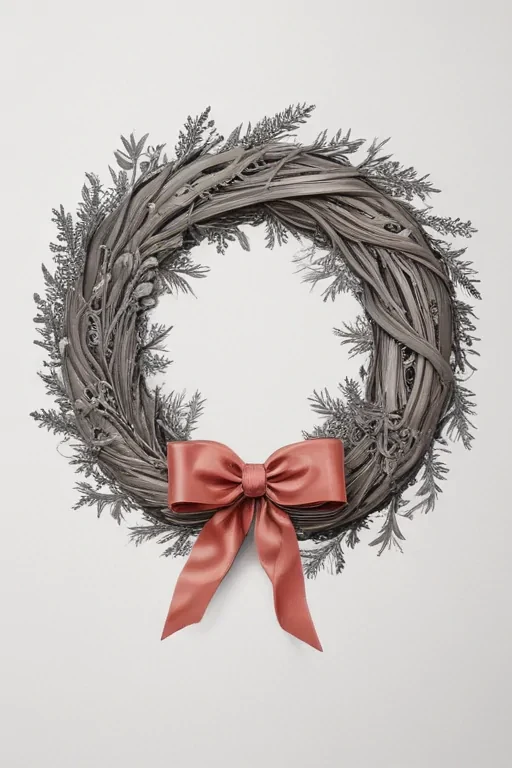 wreath drawing