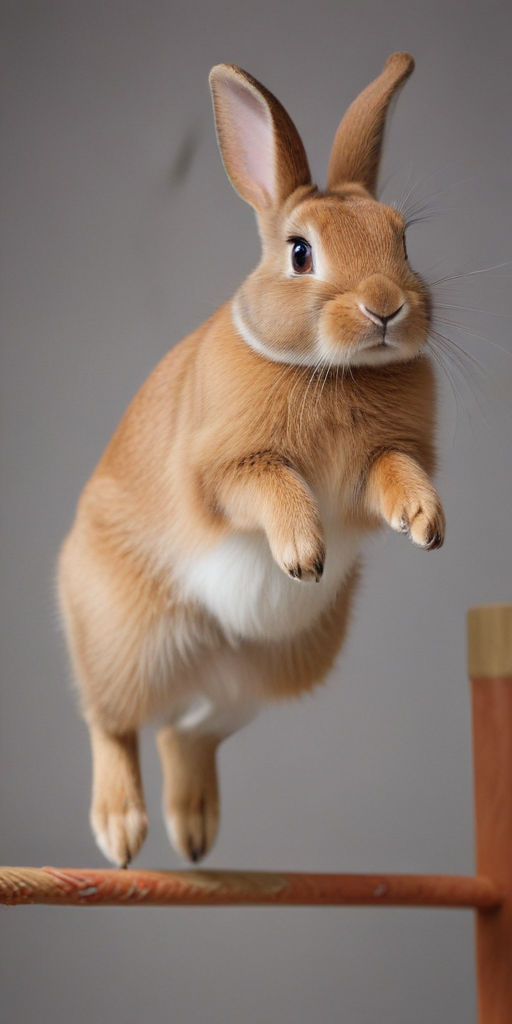rabbit jumping