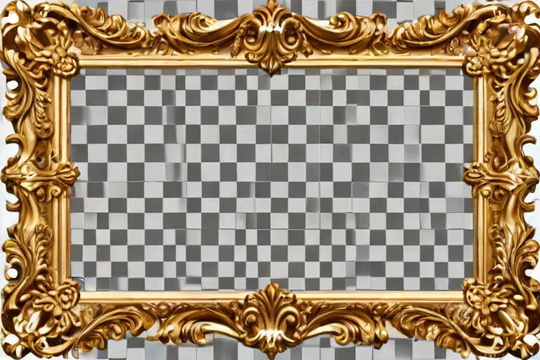 gold frame png transparent