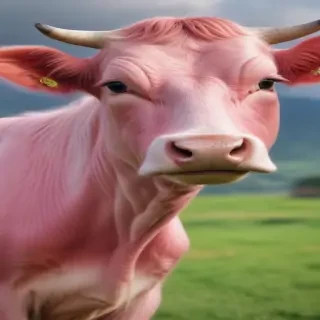 pink cow wallpaper