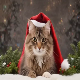 christmas cat background