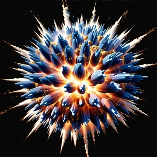 transparent explosion