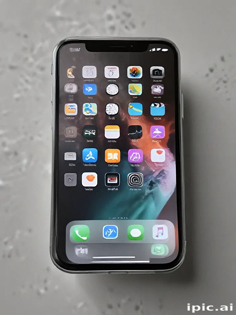 iphone with transparent background