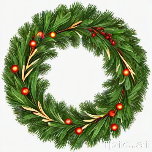christmas wreath clip art