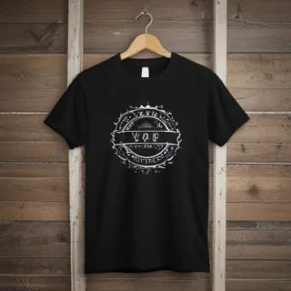 black t shirt mockup
