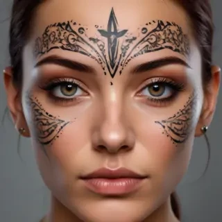 face tattoo png