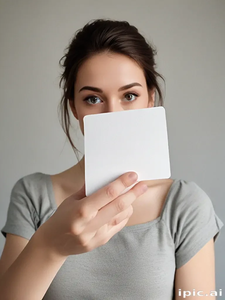 holding card