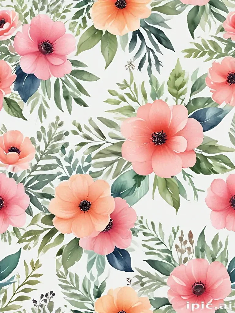 background watercolor flowers
