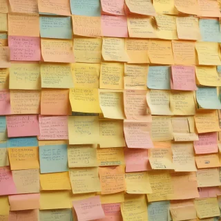 sticky note background